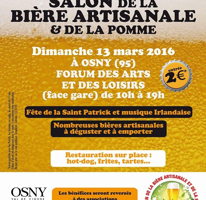 Rotary de Cergy : tous au salon de la bière artisanale et de la pomme