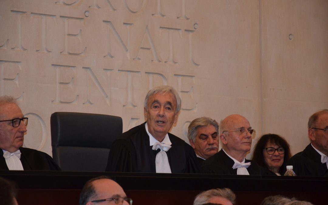 Audience solennelle au Tribunal de Commerce