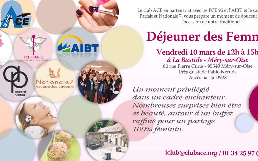 Jamais une journée de la femme sans déjeuner des femmes !