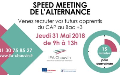 Speed-meeting de l’alternance : l’IFA Chauvin donne RDV aux entreprises   