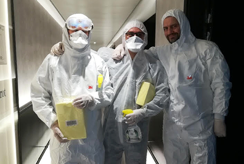 Saturne Services en première ligne pour les opérations de désinfection