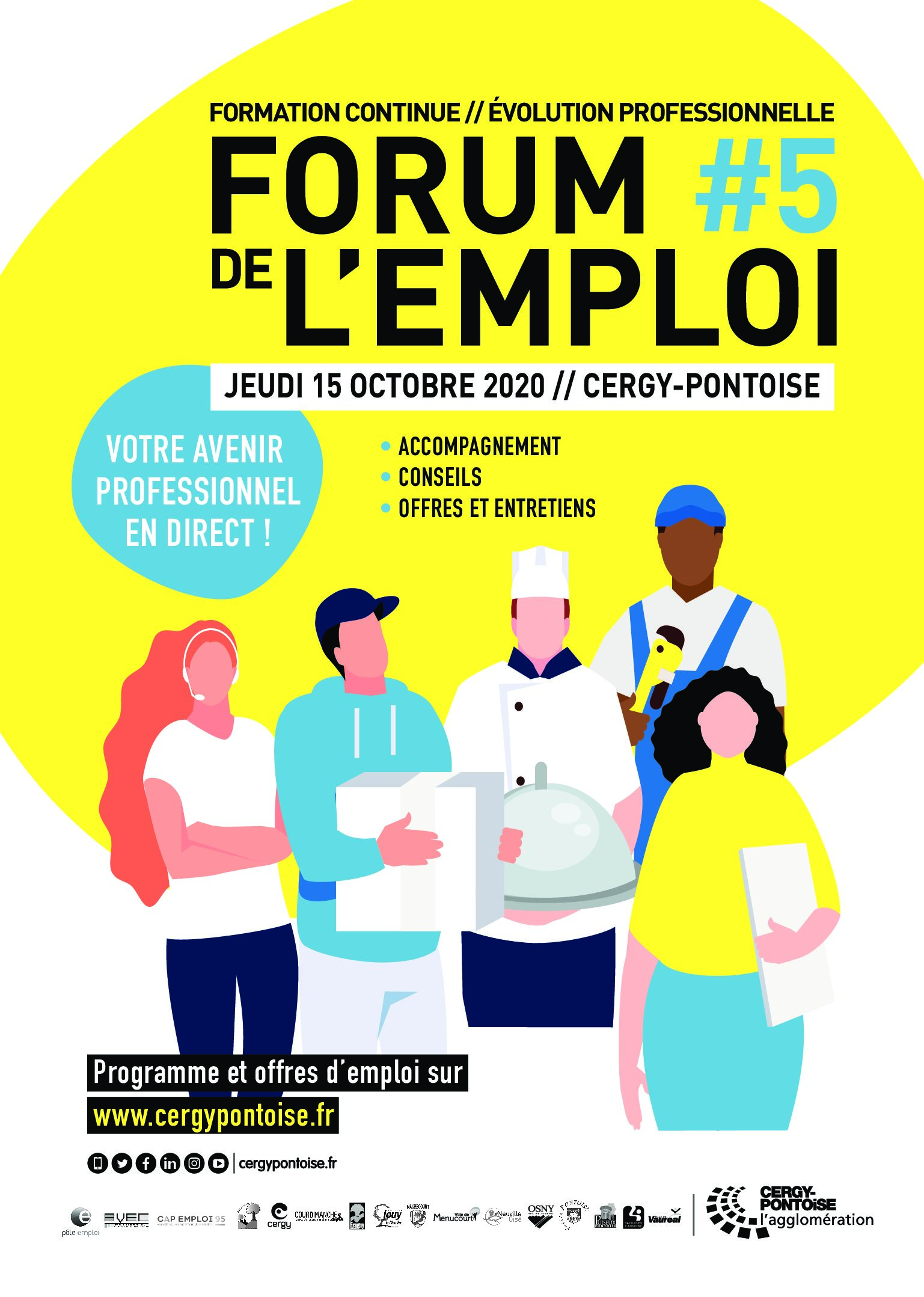 Cergy-Pontoise : le forum de l’emploi se tiendra le 15 octobre