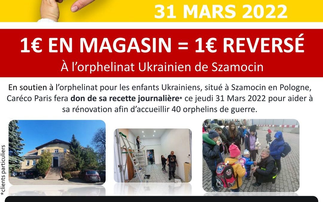 CARECO se mobilise pour venir en aide aux enfants victimes de la guerre en UKRAINE