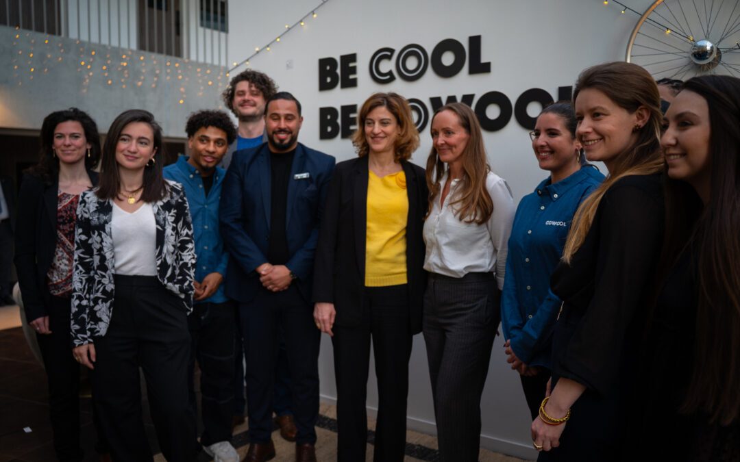 Juliette Méadel, Ministre déléguée chargée de la Ville en visite chez COWOOL à la rencontre des femmes entrepreneurs