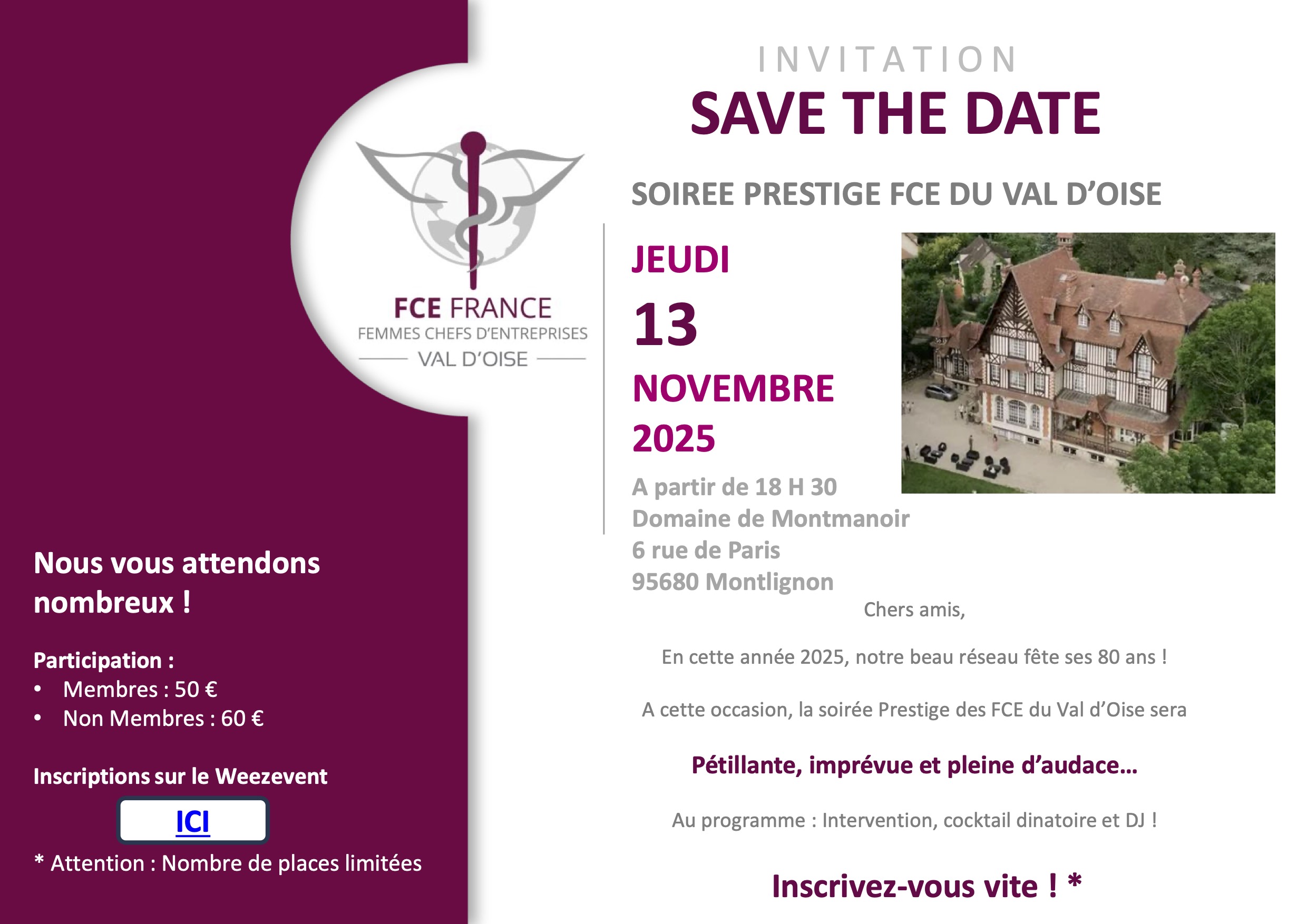 save the date 13 Novembre 2025