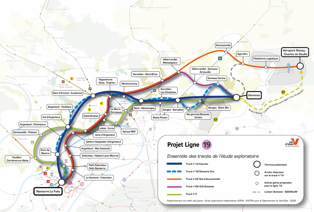 PROJET DE LIGNE 19 DU GRAND PARIS EXPRESS : Une première étude dévoilée avec le cabinet Systra France