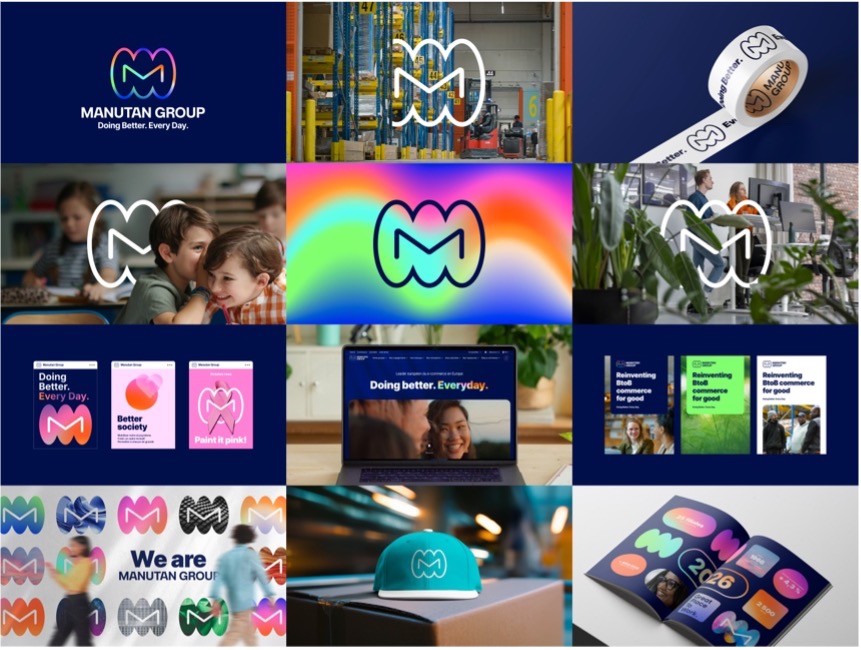Manutan Group se dote d&rsquo;une nouvelle identité pour fédérer ses 40 marques en Europe